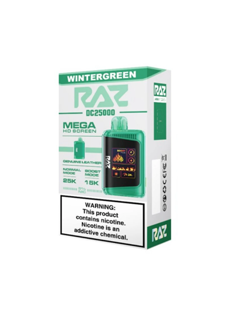 Raz Wintergreen Flavor Winter Green - RAZ Vape DC25000 | Disposable Vape Smoking Cessation Products Raz Wintergreen Flavor Winter Green - RAZ Vape DC25000 | Disposable Vape Smoking Cessation Products