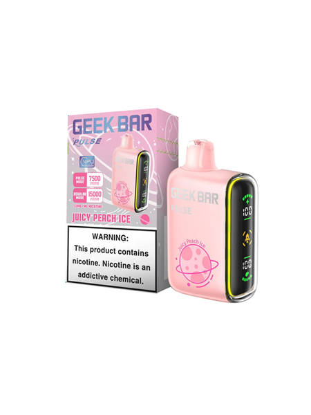 Geek Bar Pulse | Juicy Peach Ice - Lou Square Geek Bar Pulse | Juicy Peach Ice - Lou Square