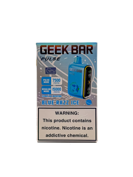 Geek Bar Pulse - Blue Razz Ice Disposable Vape | Lou Square Geek Bar Pulse - Blue Razz Ice Disposable Vape | Lou Square