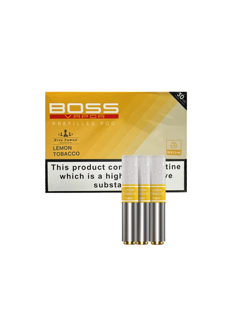 Boss Vapor Pods | Lemon Tobacco