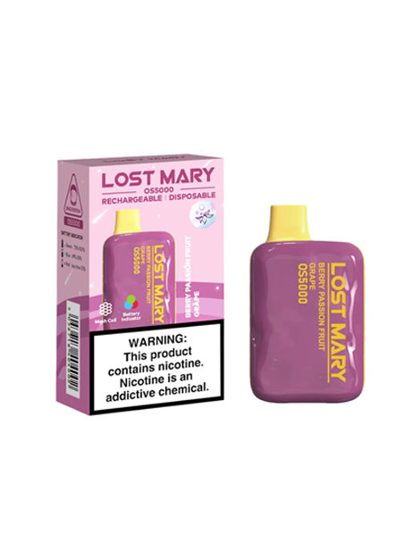 Lost Mary OS5000 | Berry Passion Fruit Grape Lost Mary OS5000 | Berry Passion Fruit Grape